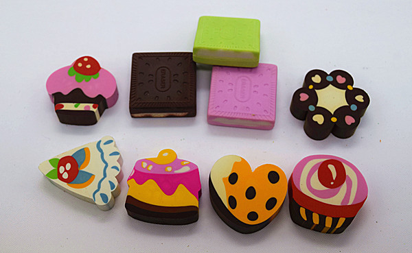 Food Series erasers