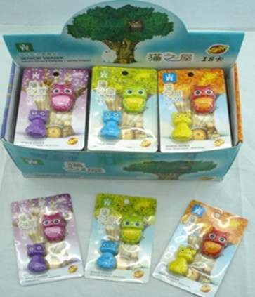 Cat&owl Eraser HR-01028